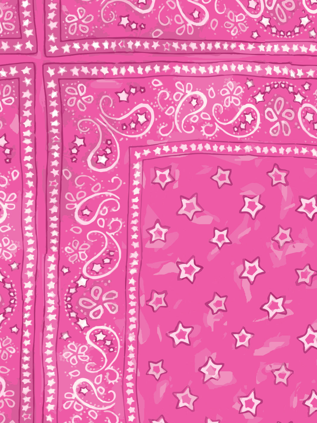 'Barbie™ Bandana Check' Wallpaper by Barbie™ - Barbie™ Pink