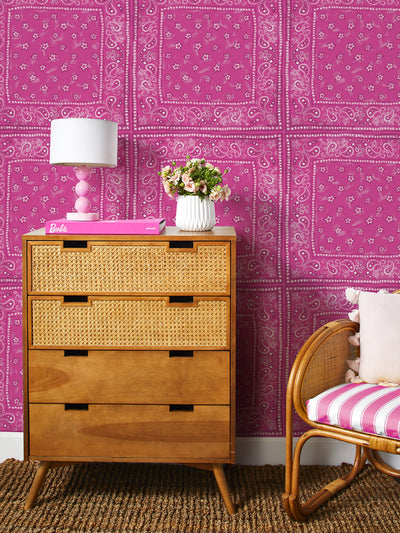 barbie bandana check wallpaper by barbie barbie pink