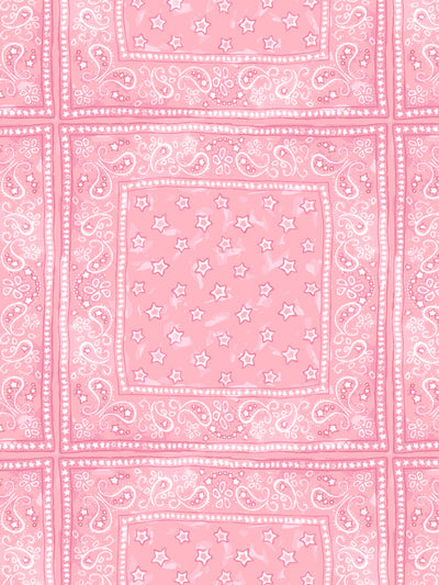 'Barbie™ Bandana Check' Wallpaper by Barbie™ - Bubblegum