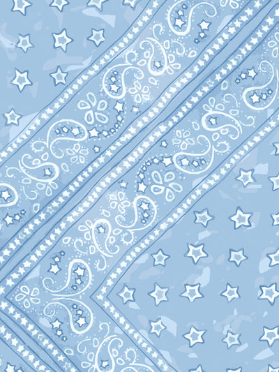 'Barbie™ Bandana' Wallpaper by Barbie™ - Blue