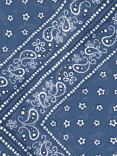 'Barbie™ Bandana' Wallpaper by Barbie™ - Navy