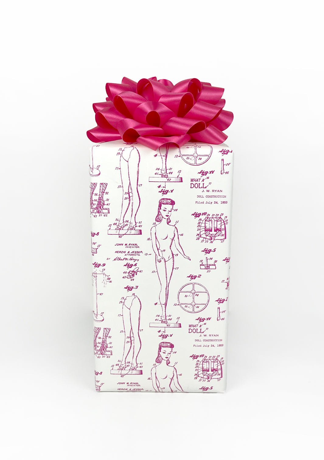 Barbie™ Blue Print Gift Wrap - 219 Barbie™ Pink