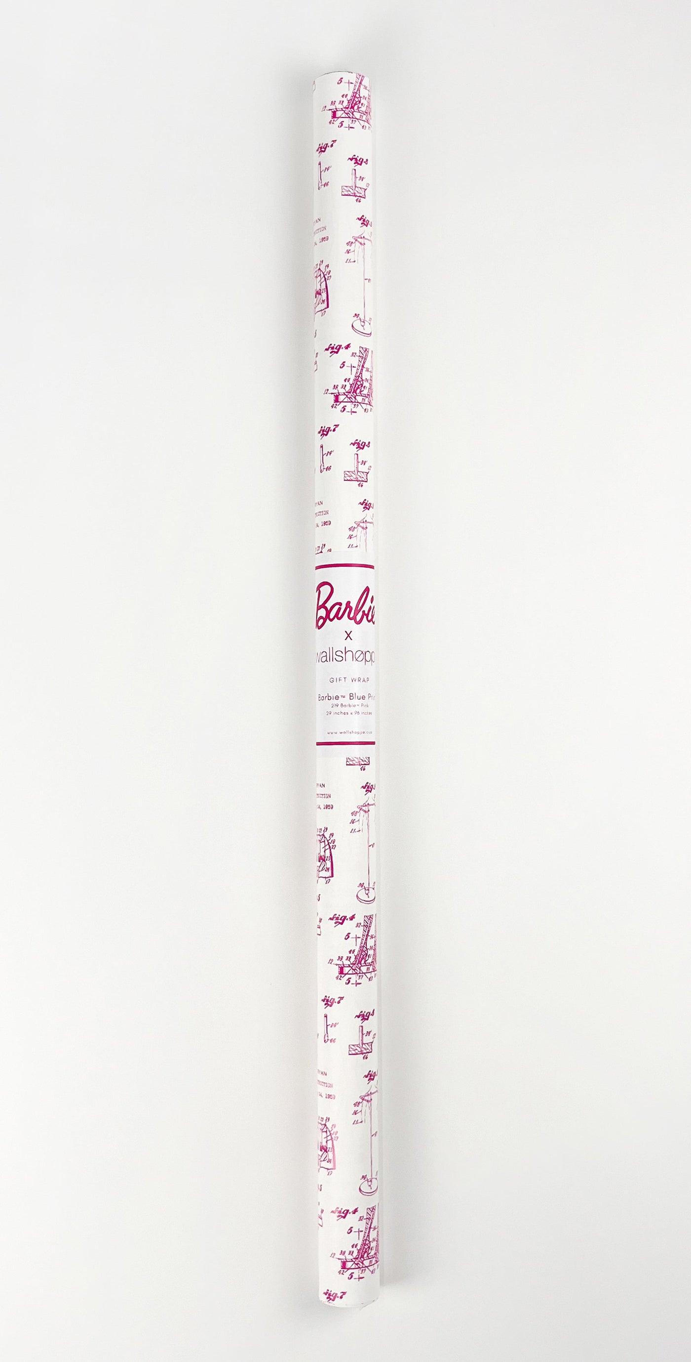 Barbie™ Blue Print Gift Wrap - 219 Barbie™ Pink