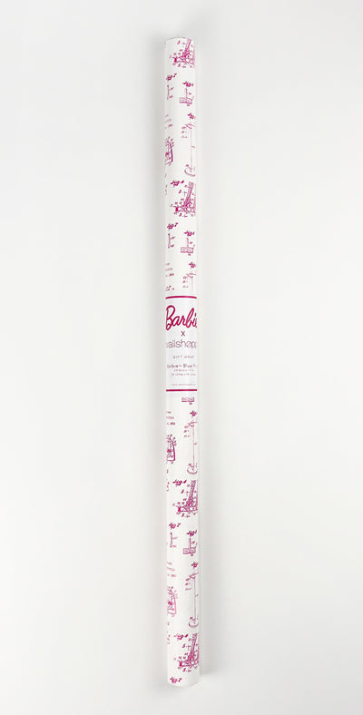 Barbie™ Blue Print Gift Wrap - 219 Barbie™ Pink