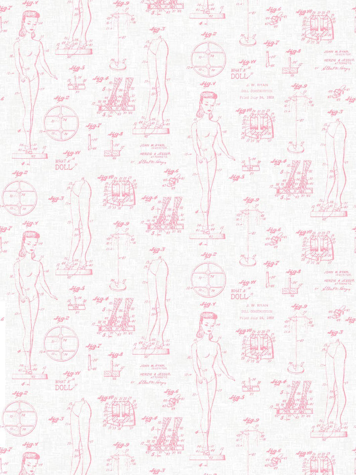 fabric by the yard barbie blueprint ballet slipper