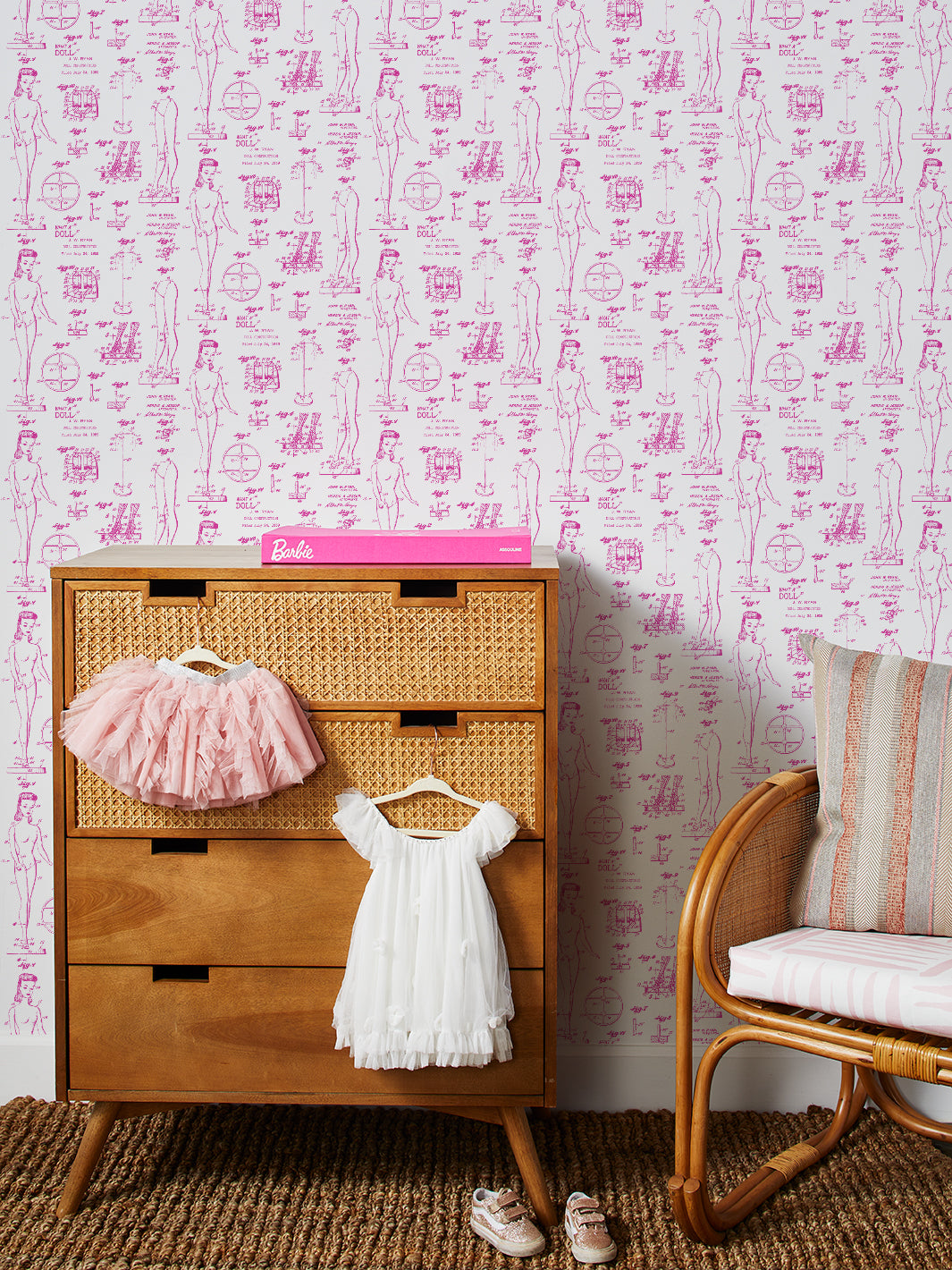 barbie blueprint wallpaper in 219 barbie pink