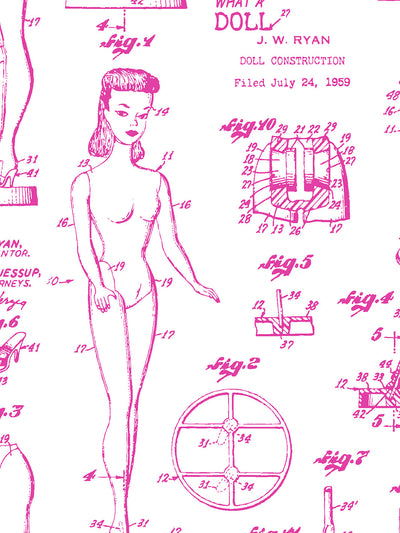 barbie blueprint wallpaper in 219 barbie pink