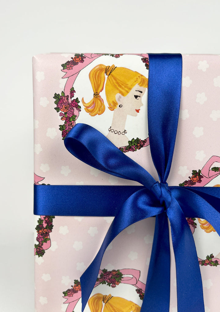 Barbie™ Cameo Gift Wrap - Pink