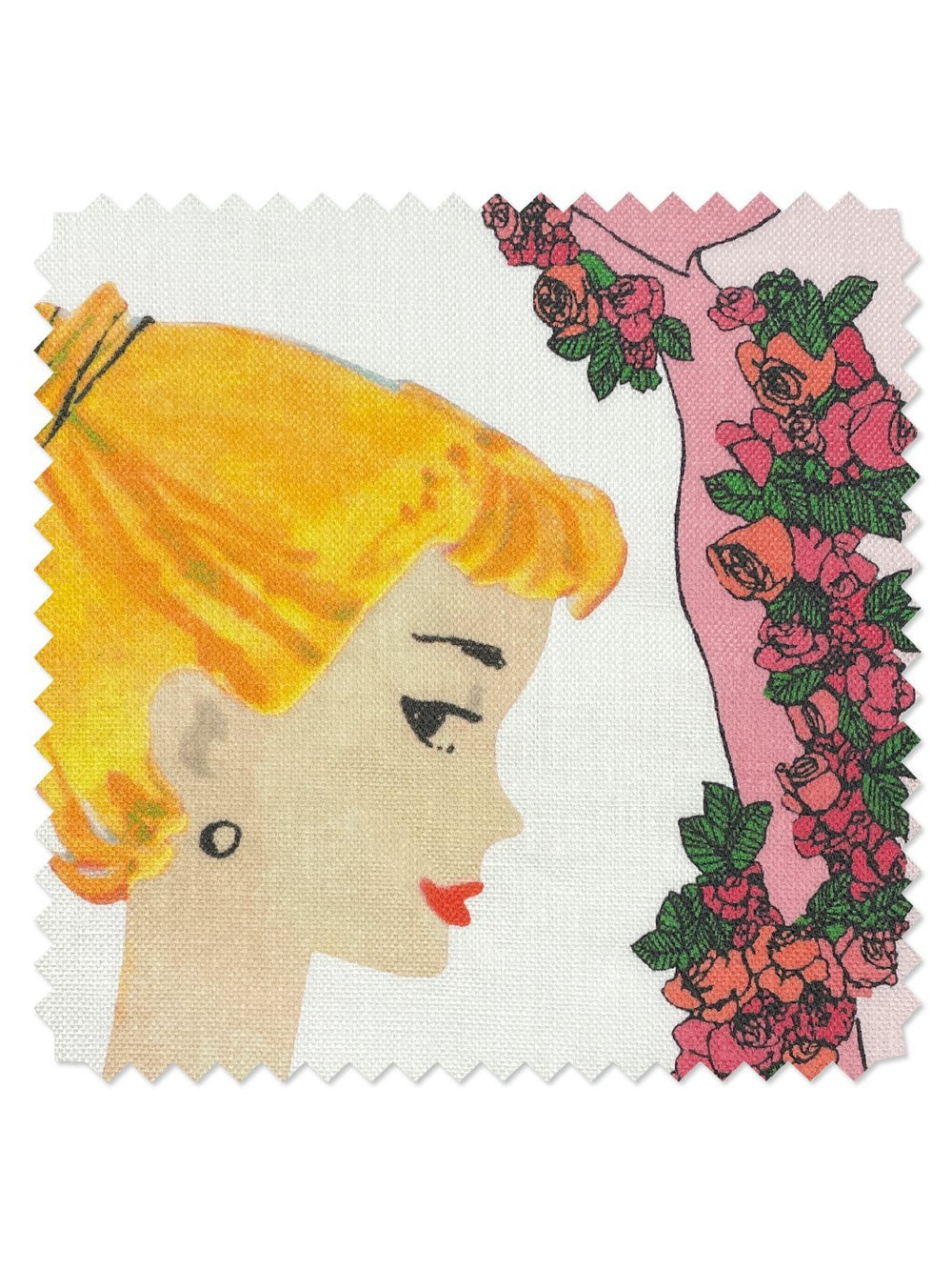 fabric by the yard barbie cameo pink