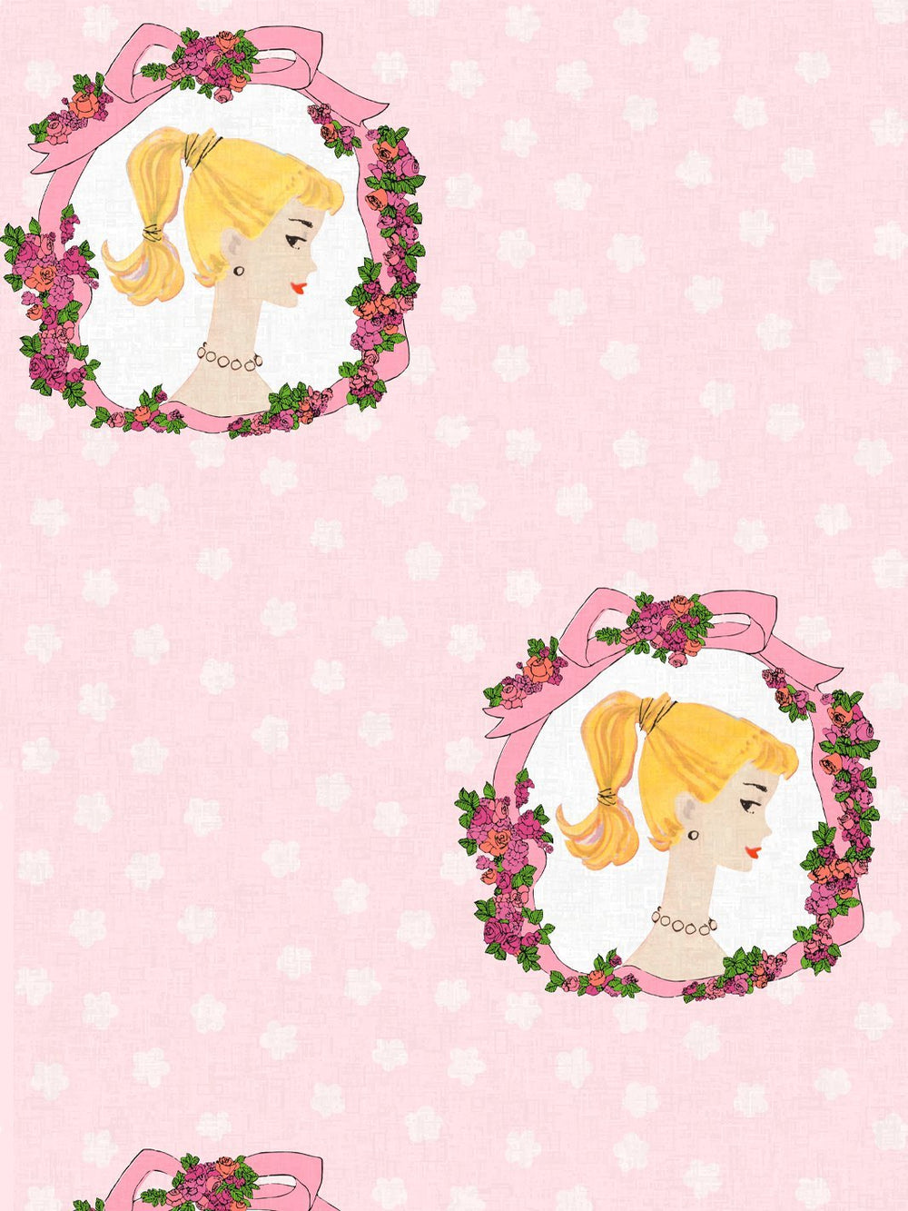 fabric by the yard barbie cameo pink