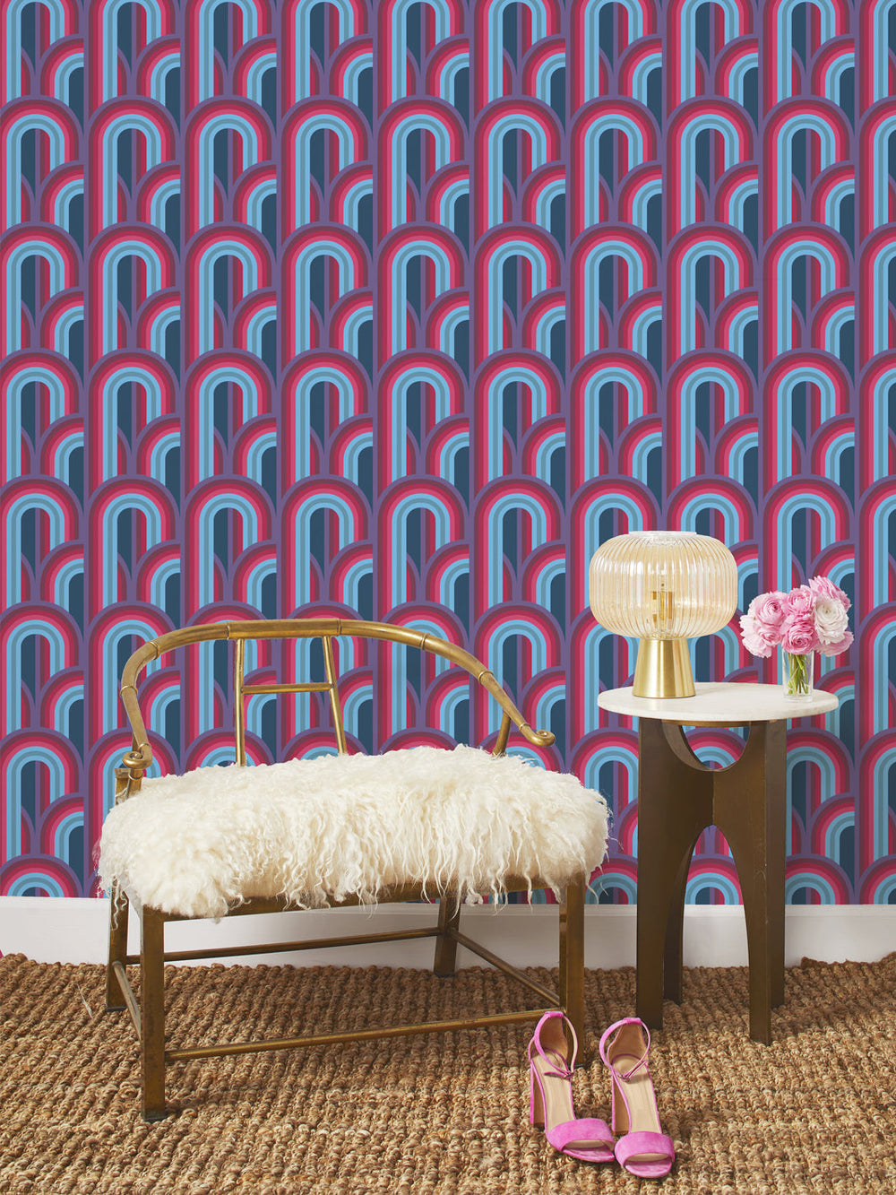 barbie-dreamhouse-arch-wallpaper-by-barbie-blue