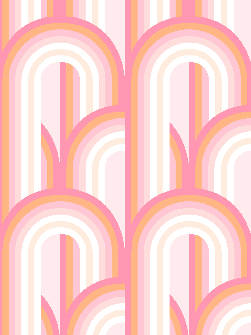 Barbie Dreamhouse Arch' Wallpaper by Barbie™ - Pink