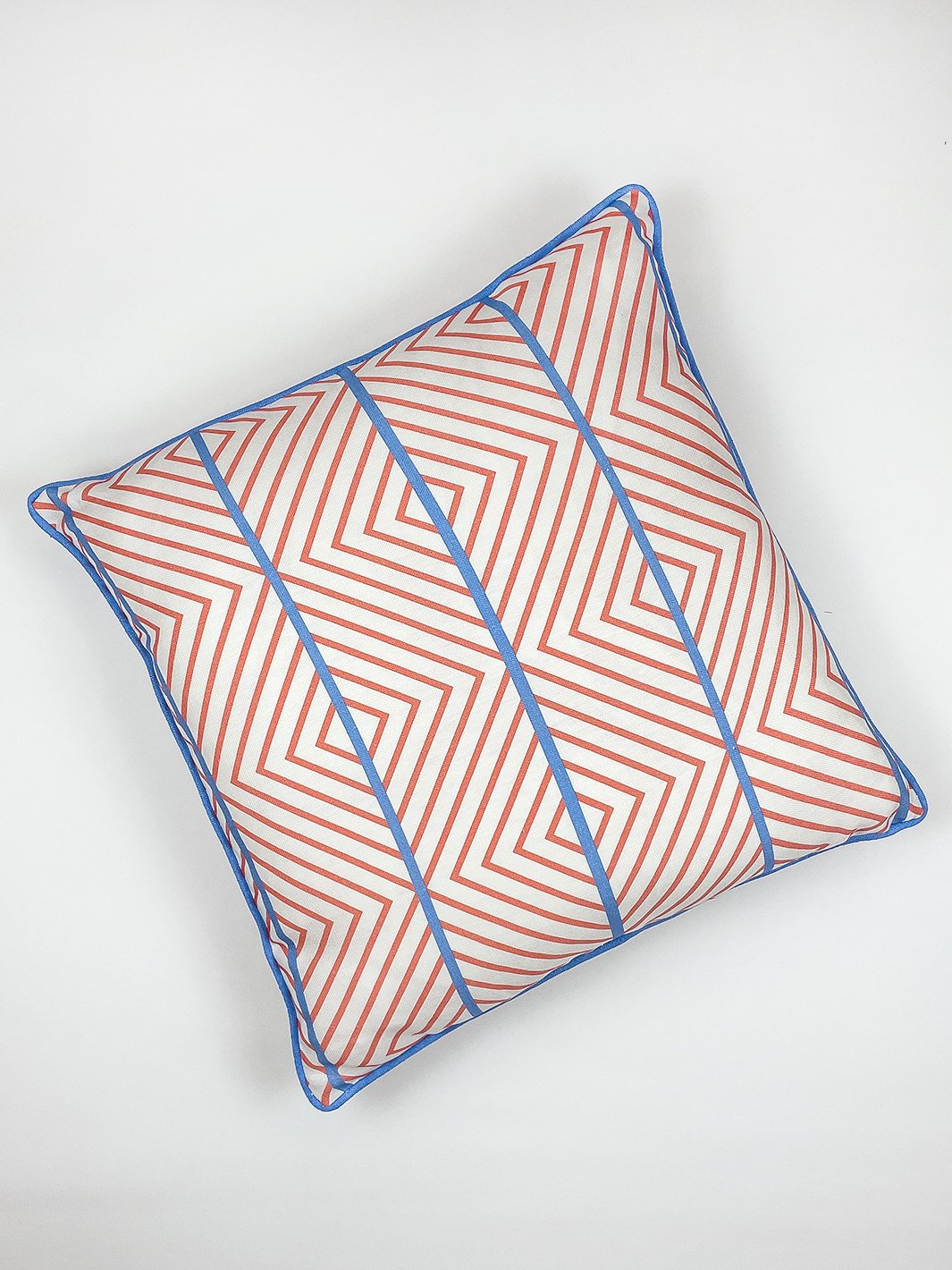 barbie dreamhouse diamond throw pillow watermelon blue