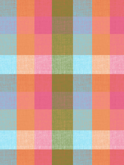 Barbie Dreamhouse Tiles' Wallpaper by Barbie™ - Plaid Multi