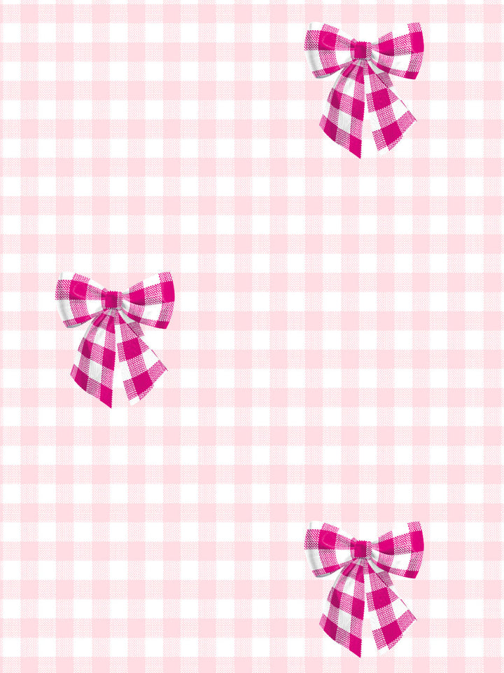 barbie-gingham-bow-wallpaper-by-barbie-219-pink-on-ballet-slipper