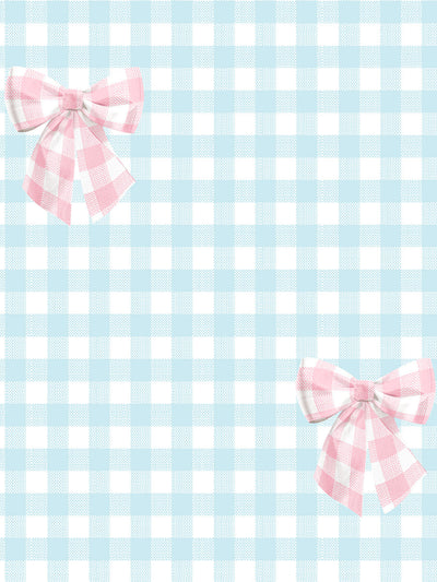 'Barbie™ Gingham Bow' Wallpaper by Barbie™ - Ballet Slipper on Sky