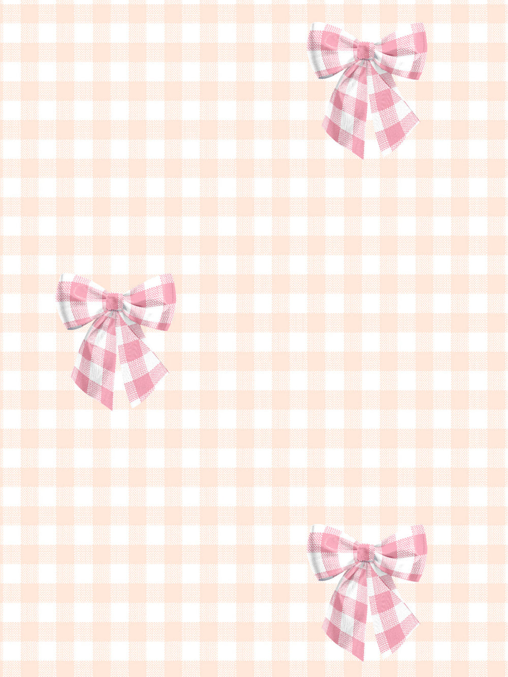 barbie-gingham-bow-wallpaper-by-barbie-bubblegum-on-peach