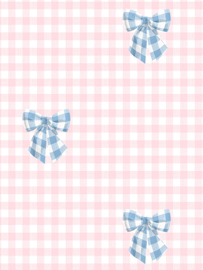 barbie gingham bow wallpaper by barbie cornflower on ballet slipper