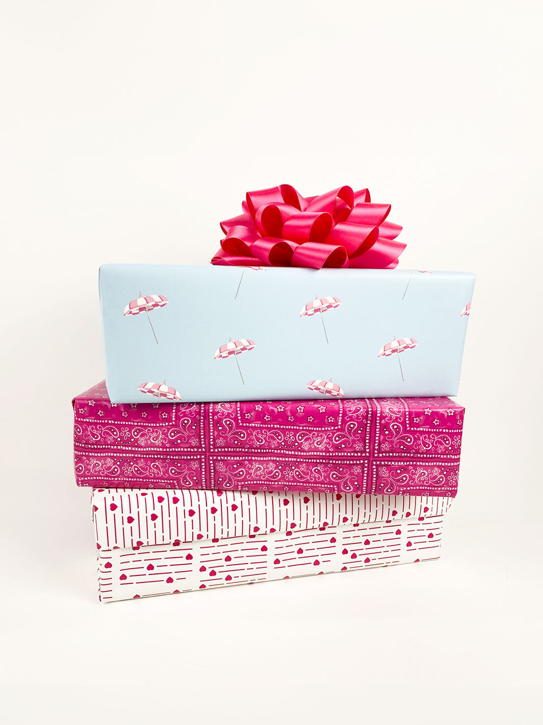 Barbie™ Hearts Print Gift Wrap - Barbie™ Pink