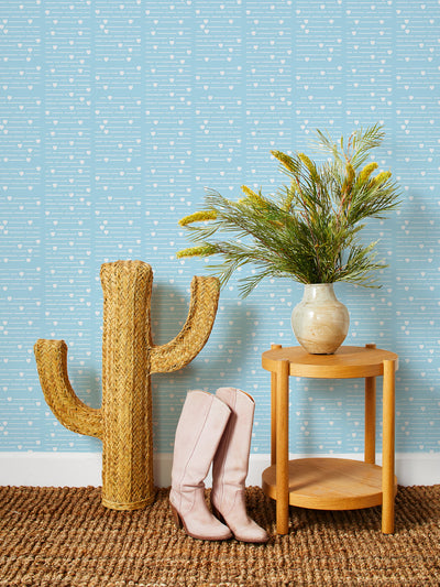barbie hearts print wallpaper by barbie baby blue