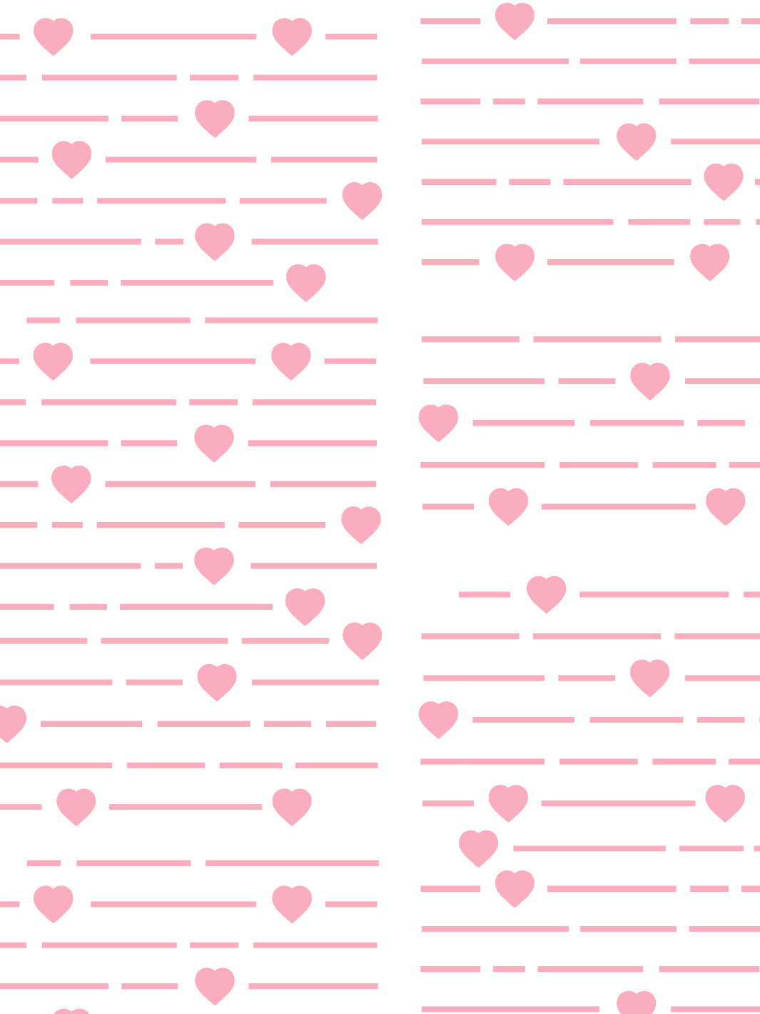 'Barbie™ Hearts Print' Wallpaper by Barbie™ - Bubblegum