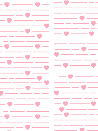 'Barbie™ Hearts Print' Wallpaper by Barbie™ - Bubblegum