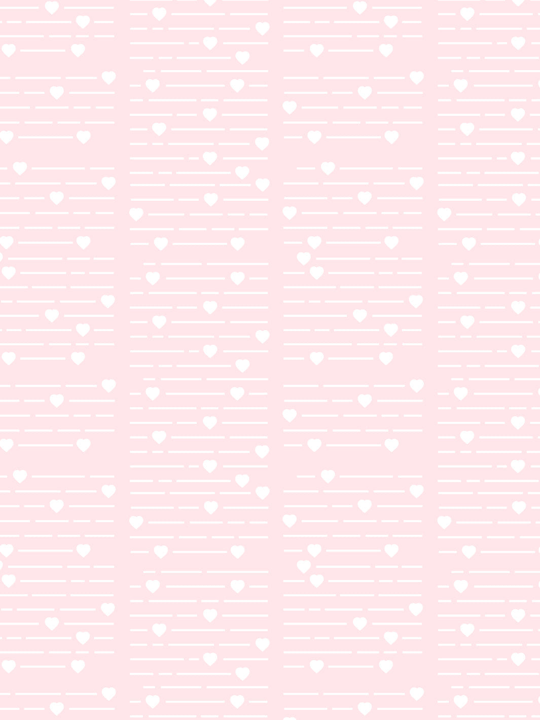 'Barbie™ Hearts Print' Wallpaper by Barbie™ - Pink