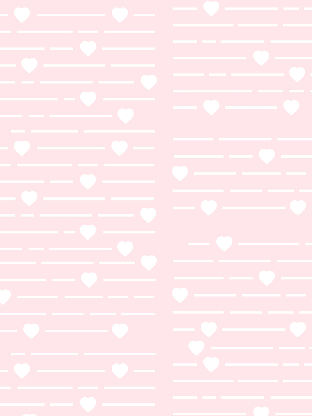 'Barbie™ Hearts Print' Wallpaper by Barbie™ - Pink