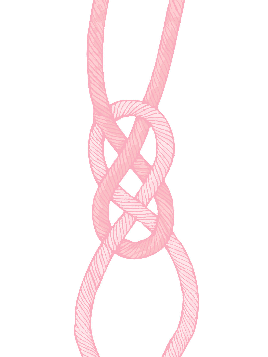 'Barbie™ Knot' Wallpaper by Barbie™ - Blush