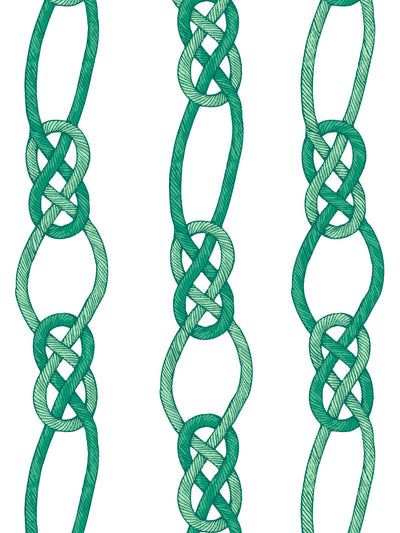 'Barbie™ Knot' Wallpaper by Barbie™ - Green
