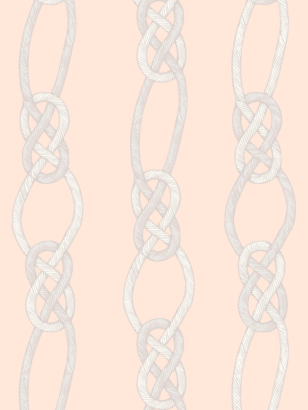'Barbie™ Knot' Wallpaper by Barbie™ - Peach