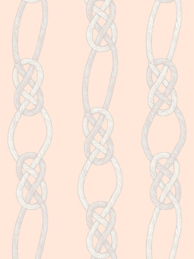 'Barbie™ Knot' Wallpaper by Barbie™ - Peach