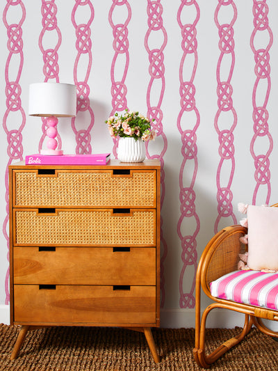 'Barbie™ Knot' Wallpaper by Barbie™ - Pink