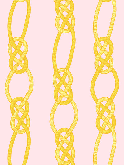 'Barbie™ Knot' Wallpaper by Barbie™ - Yellow