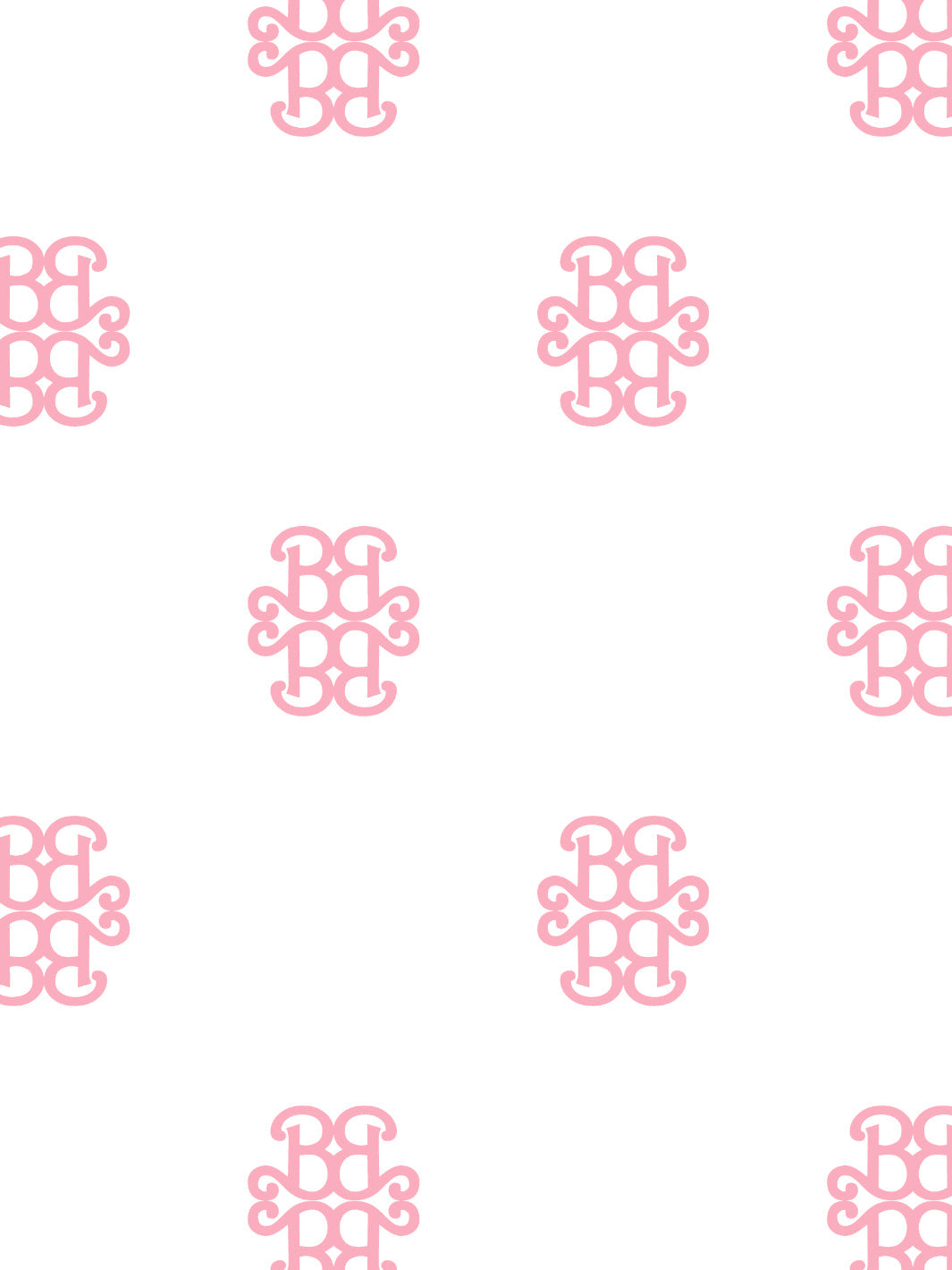 'Barbie™ Lace Medallion' Wallpaper by Barbie™ - Bubblegum