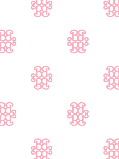 'Barbie™ Lace Medallion' Wallpaper by Barbie™ - Bubblegum