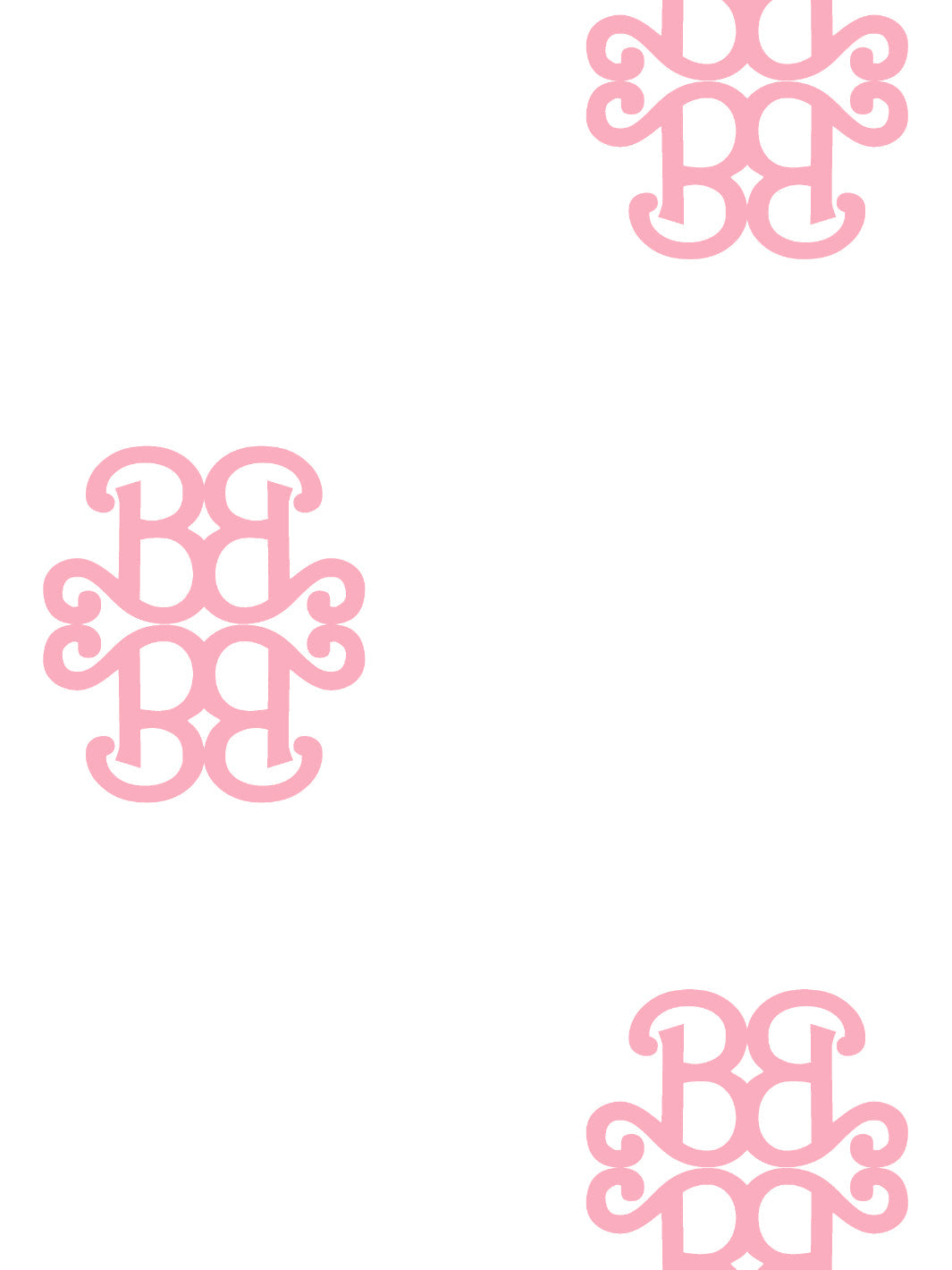 'Barbie™ Lace Medallion' Wallpaper by Barbie™ - Bubblegum