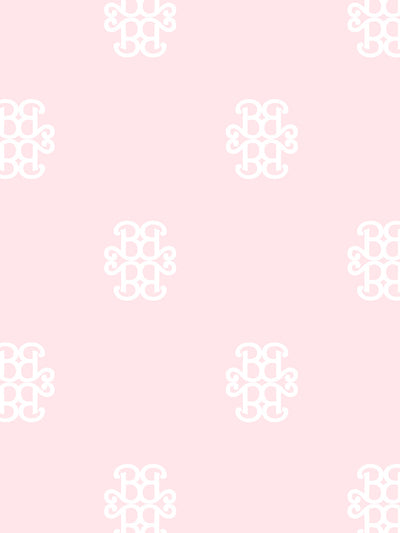 'Barbie™ Lace Medallion' Wallpaper by Barbie™ - Pink