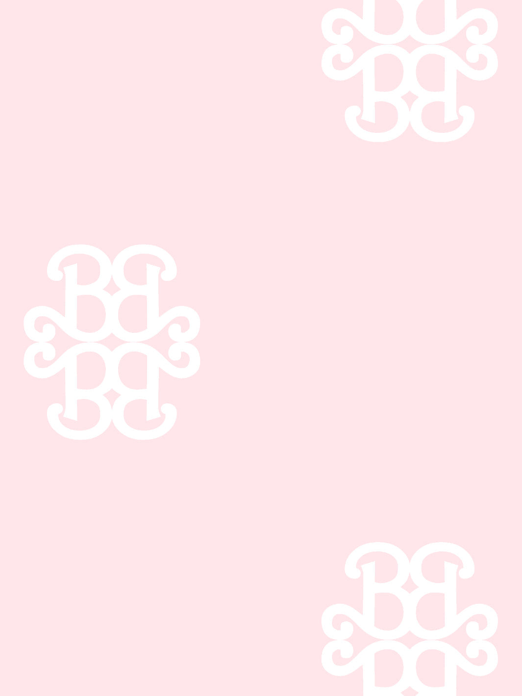 'Barbie™ Lace Medallion' Wallpaper by Barbie™ - Pink