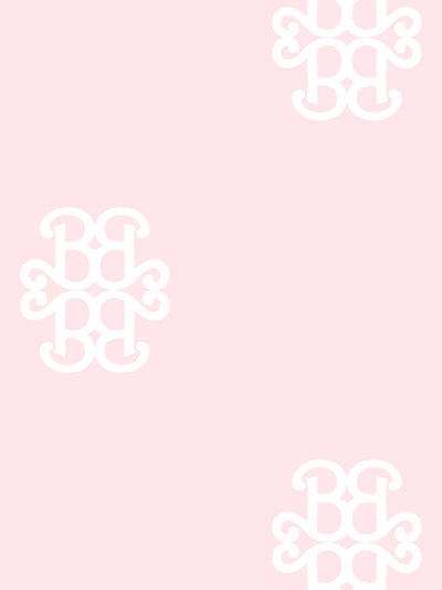 'Barbie™ Lace Medallion' Wallpaper by Barbie™ - Pink