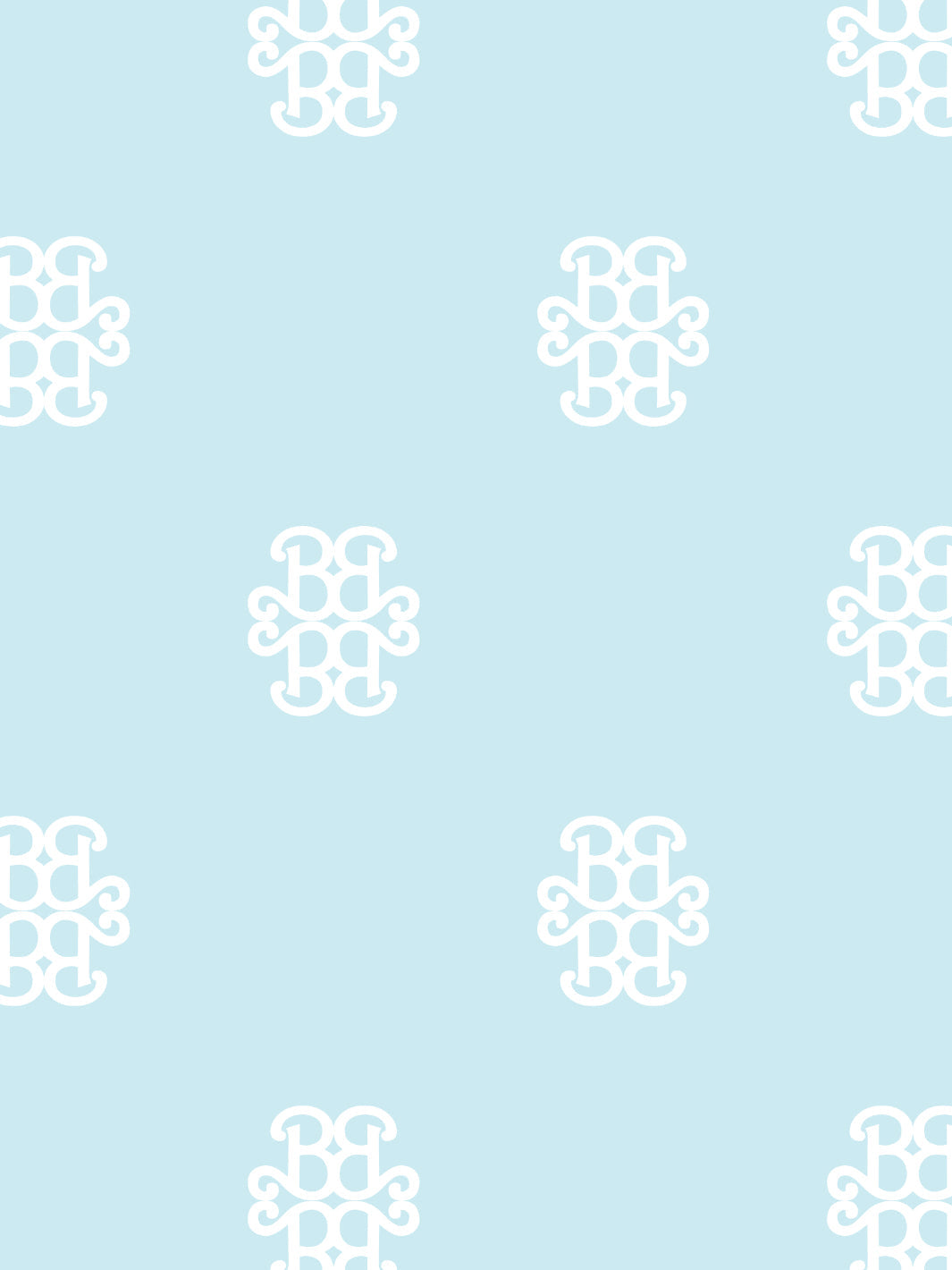 'Barbie™ Lace Medallion' Wallpaper by Barbie™ - Sky