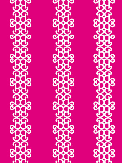 'Barbie™ Lace Stripe' Wallpaper by Barbie™ - 219 Pink