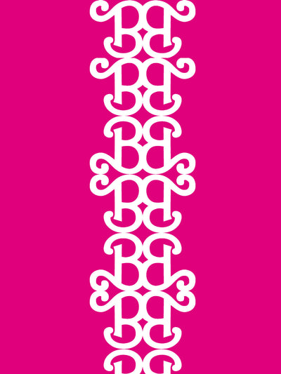 'Barbie™ Lace Stripe' Wallpaper by Barbie™ - 219 Pink