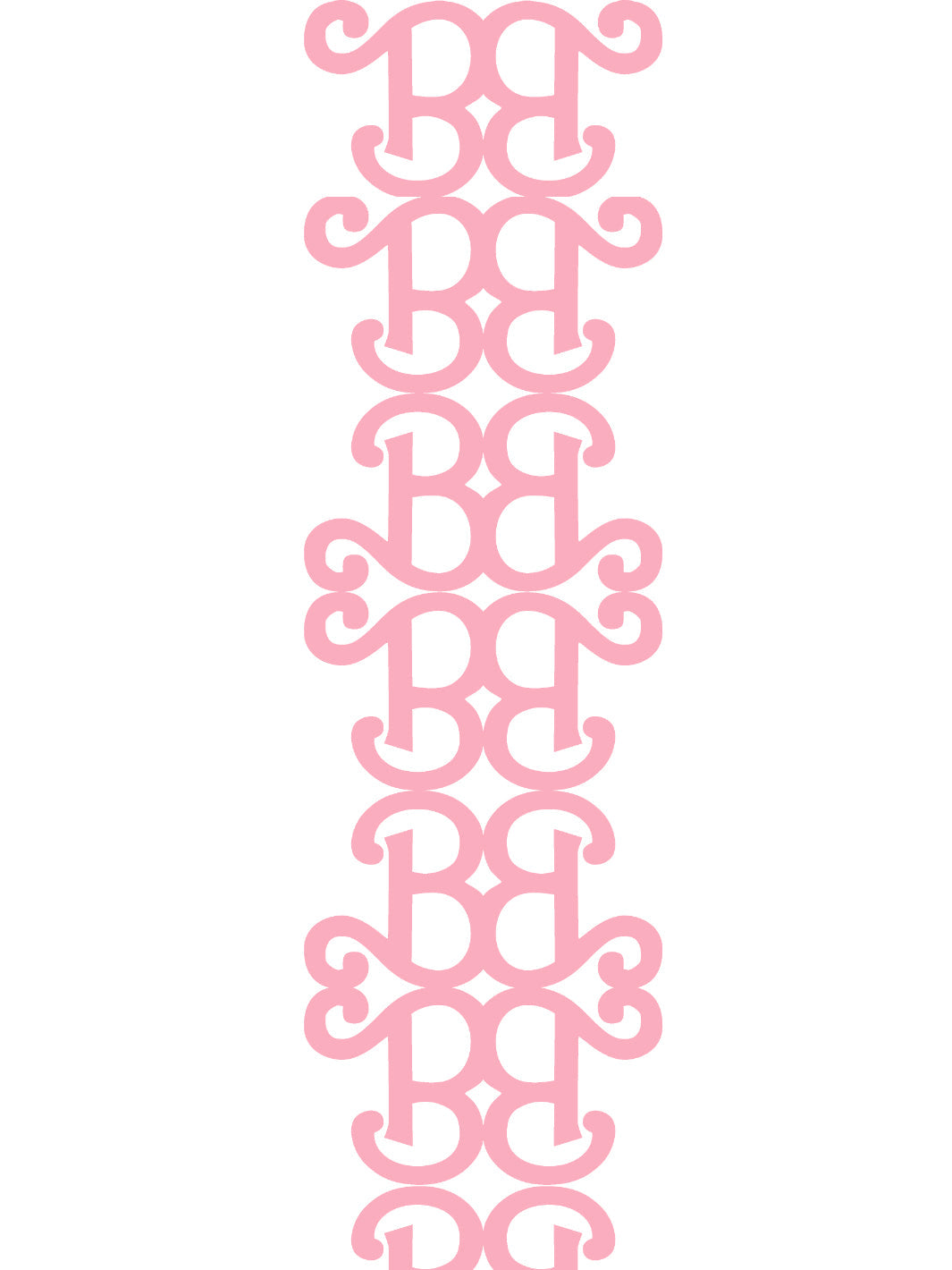 'Barbie™ Lace Stripe' Wallpaper by Barbie™ - Bubblegum