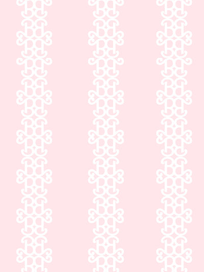 'Barbie™ Lace Stripe' Wallpaper by Barbie™ - Pink