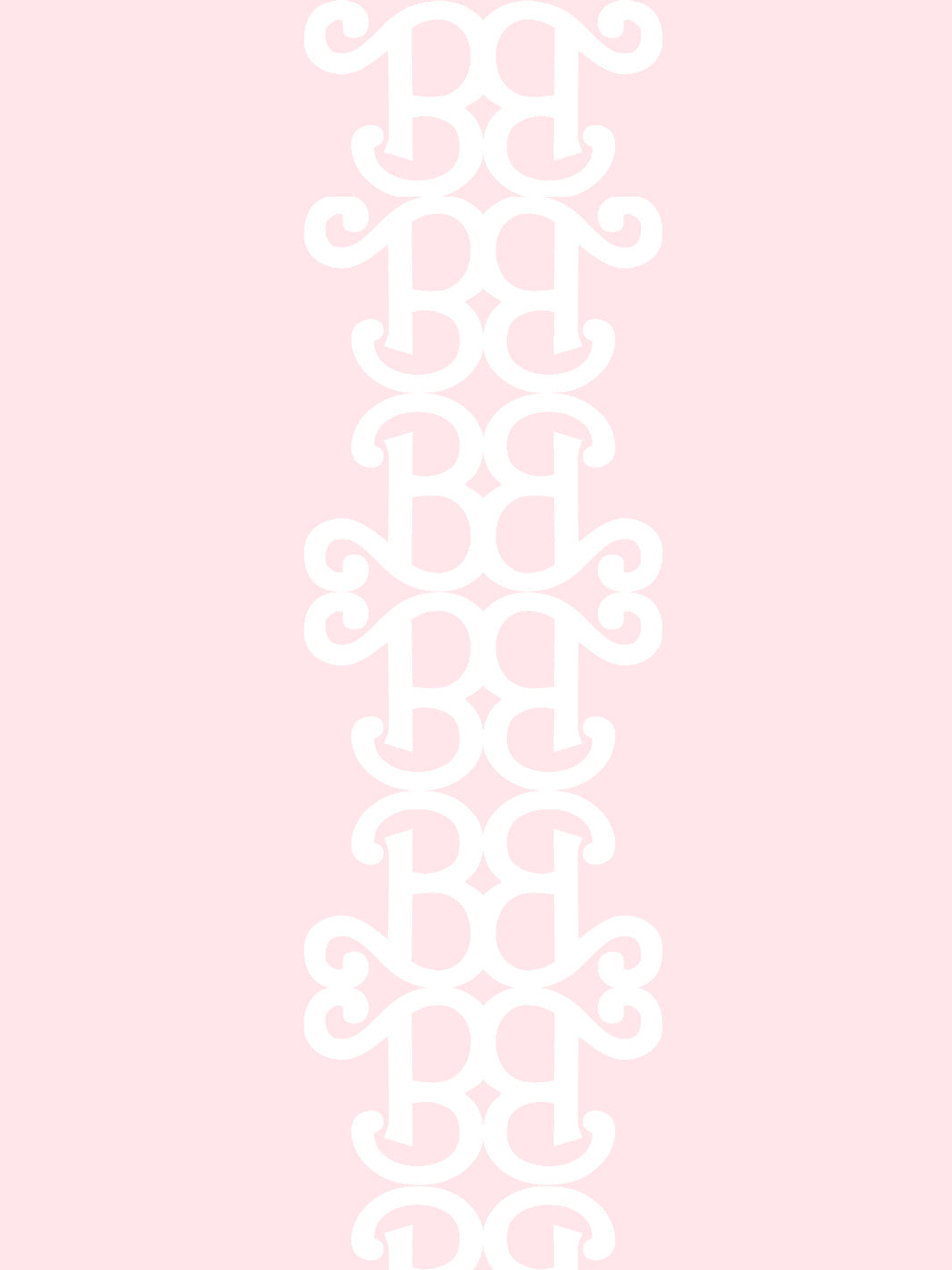 'Barbie™ Lace Stripe' Wallpaper by Barbie™ - Pink