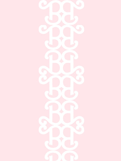 'Barbie™ Lace Stripe' Wallpaper by Barbie™ - Pink