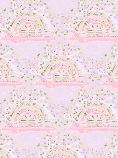 'Barbie™ Land Aerial Map' Wallpaper by Barbie™ - Lavender