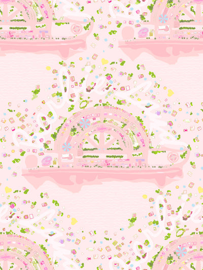 'Barbie™ Land Aerial Map' Wallpaper by Barbie™ - Piggy Bank