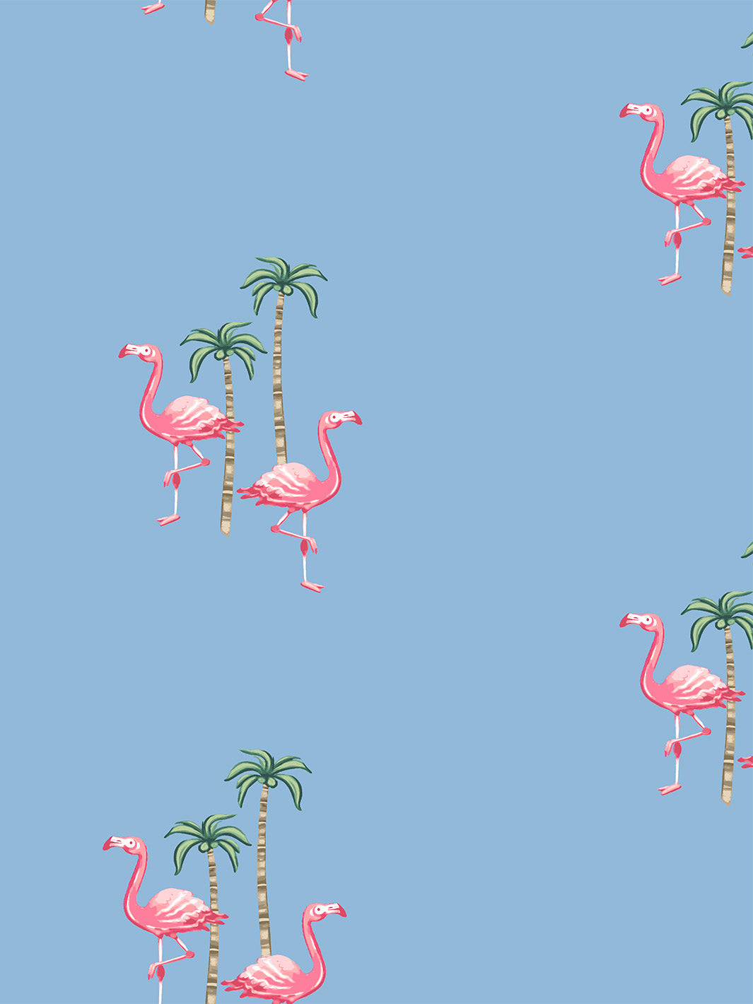 barbie land flamingo palm wallpaper by barbie cornflower